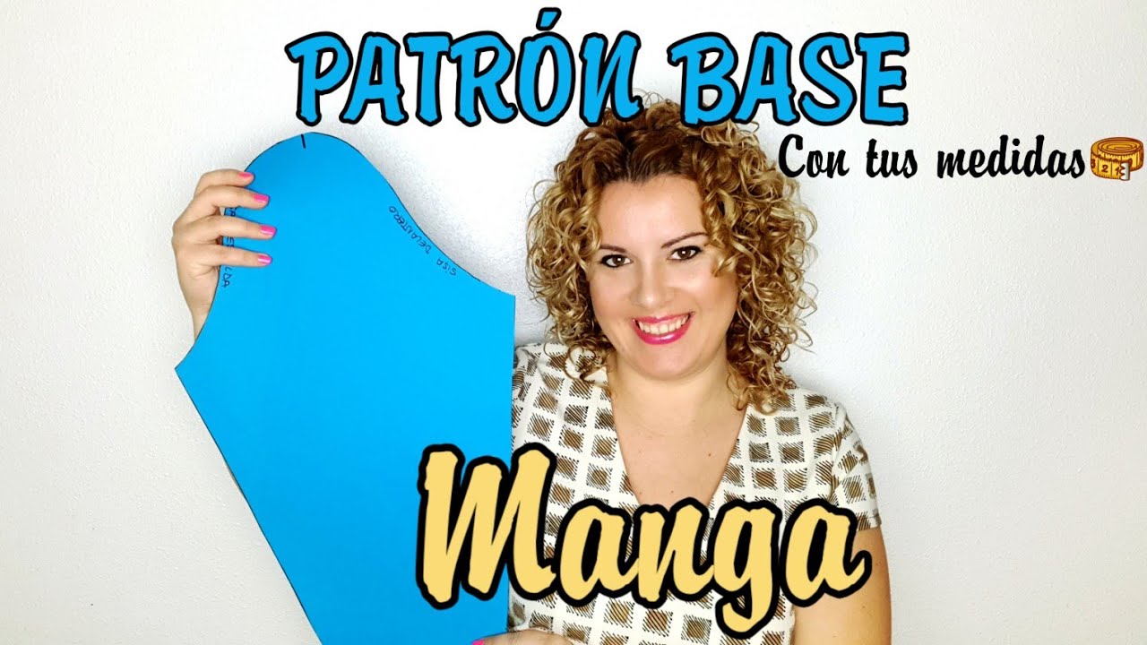 💙 Cómo hacer el MOLDE o PATRÓN de la MANGA BASE 📐📏✂️