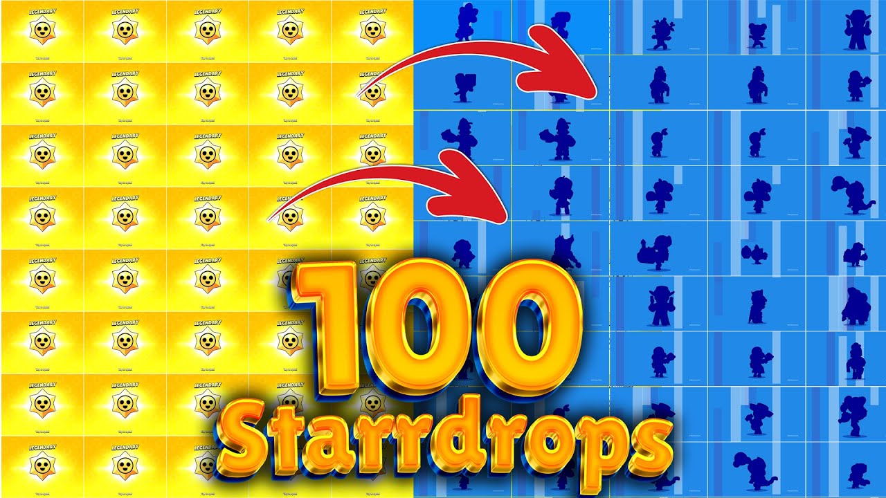 All 78 Brawlers from 100 Starrdrops | #100starrdrops