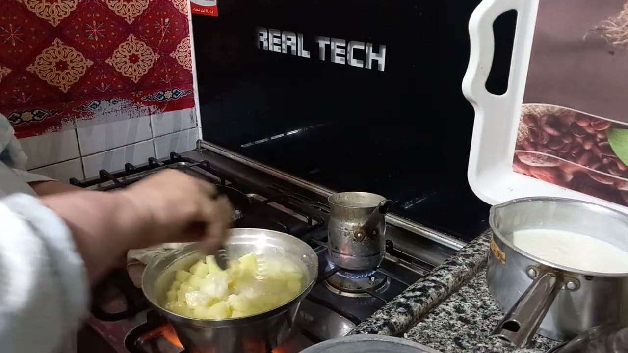 طريقة كشري البطاطس الابيض اكله جميل جدا
