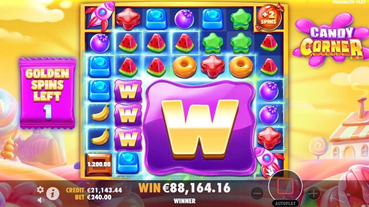 🎰 Бонусная игра в слоте Candy Corner с большим выигрышем 💰 Онлайн-казино