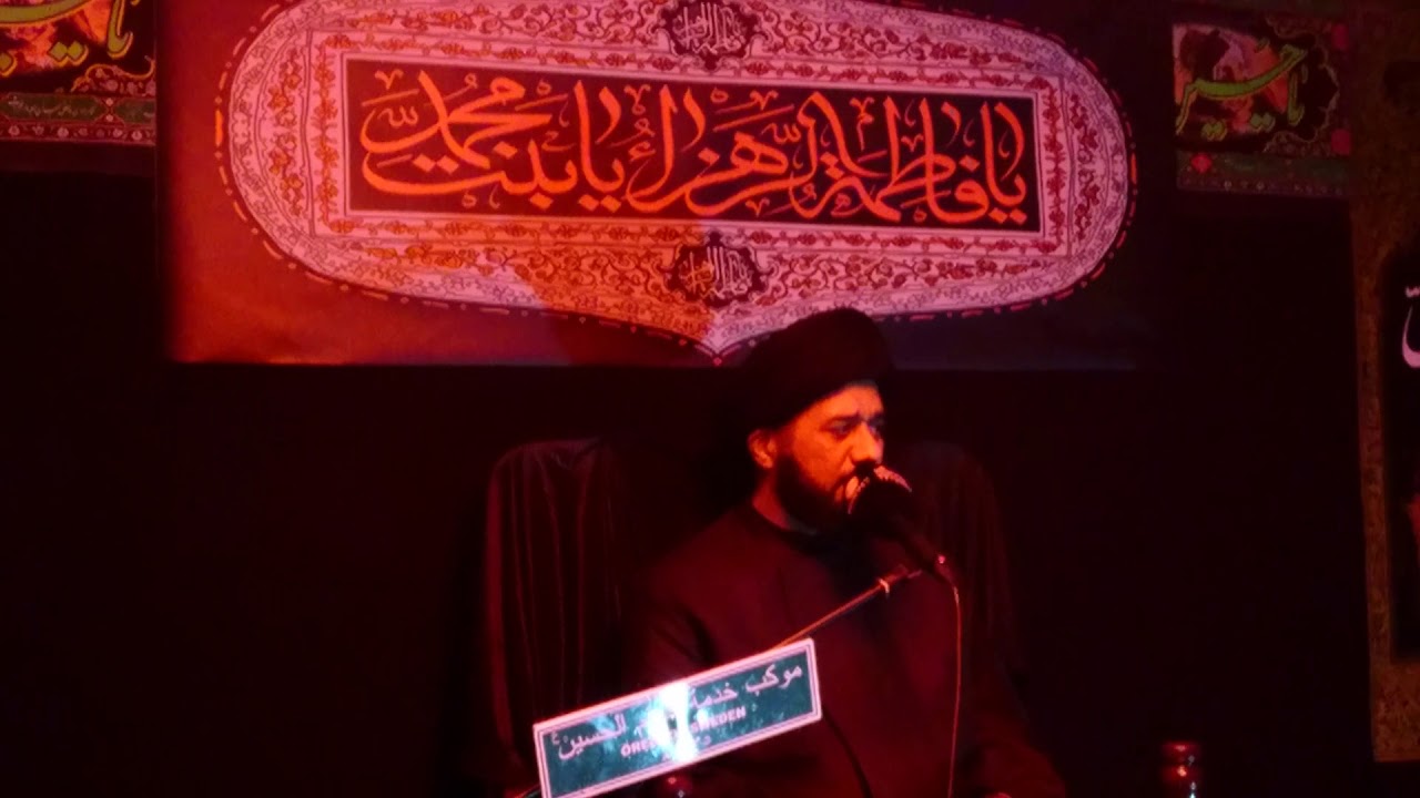 الخطيب السيد محمد الصافي - نعي استشهاد المظلومة فاطمة الزهراء ع - موكب خدمة خدام الحسين ع - السويد