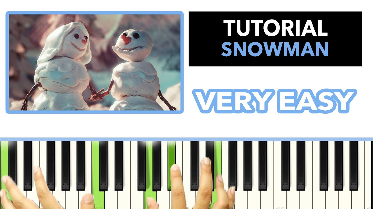 Snowman  - Sia | Tutorial piano ( w/ virtual piano )