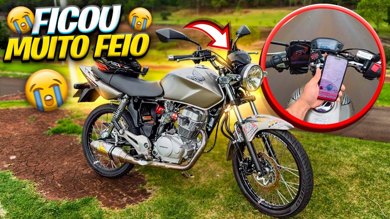 TESTEI O PAINEL DIGITAL DA 150 NA PISTA MARCA VELOCIDADE CERTO MAS MATA A MOTO 🥵