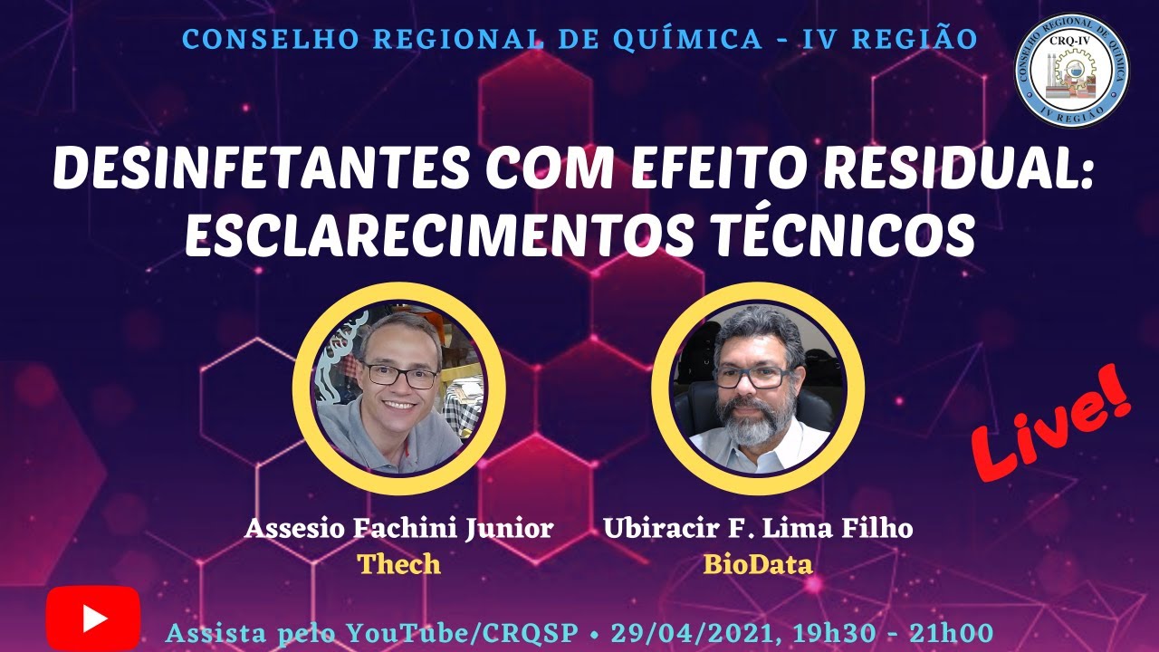 Desinfetantes com efeito residual: esclarecimentos técnicos