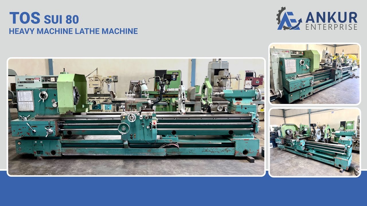 TOS (Czechoslovakia) SUI 80 - Heavy Duty Lathe Machine