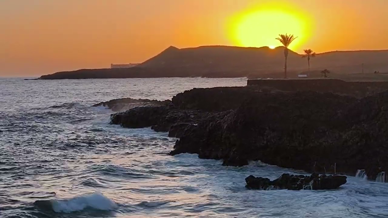 Sunset Teneriffa Amarilla Beach