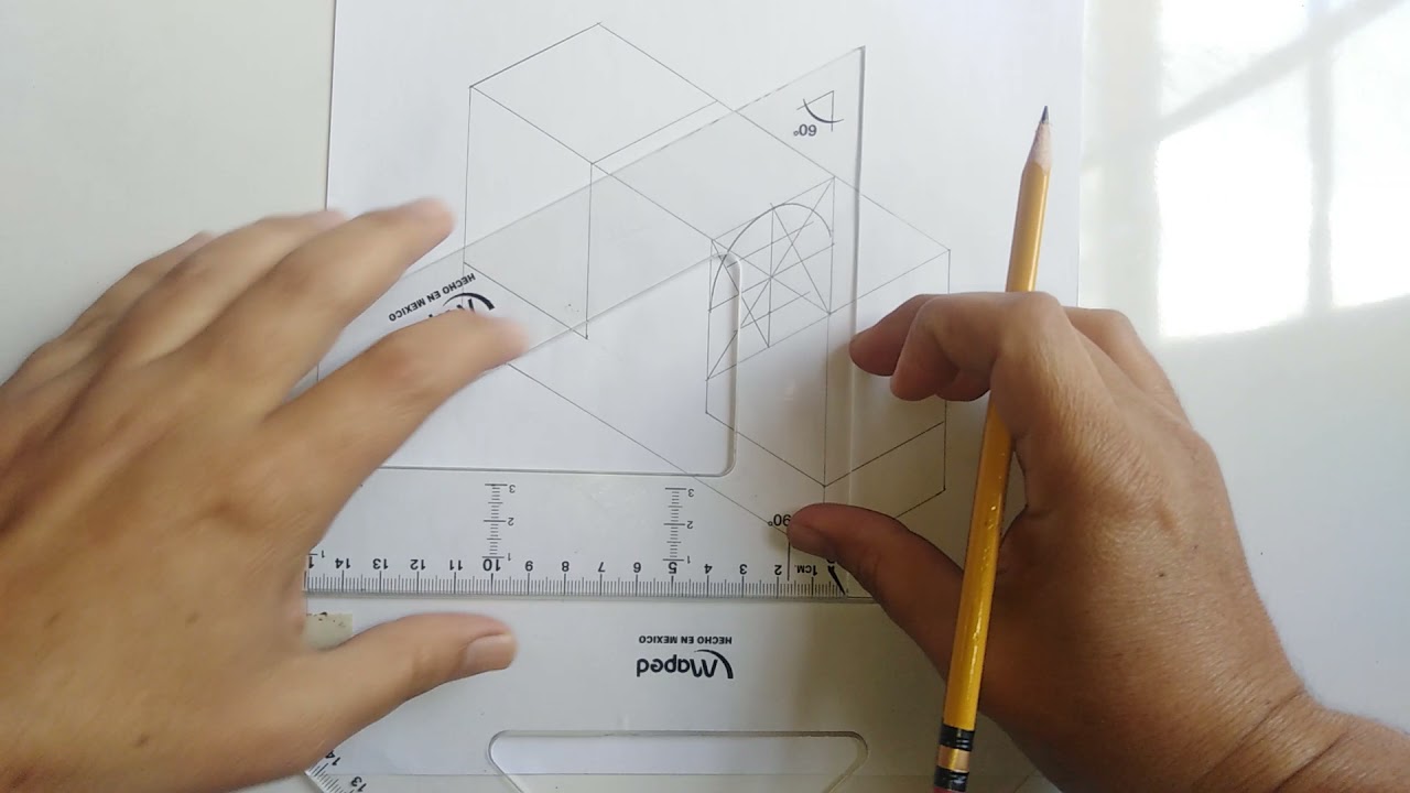 Dibujo isometrico con elipses #12