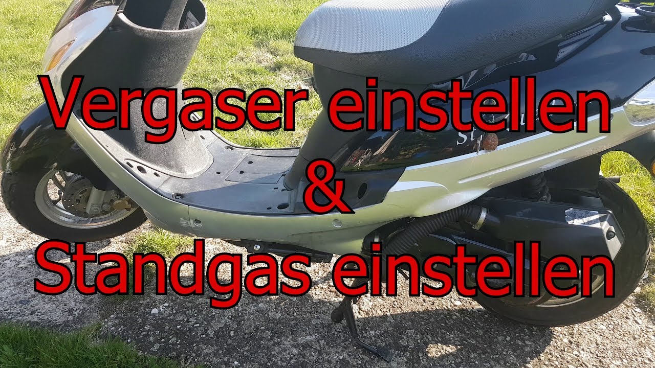 Vergaser einstellen | Standgas einstellen | 4 Takt Chinaroller JINLUN