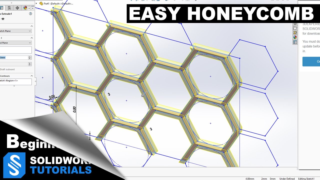 SolidWorks / Учебное пособие по SolidWorks Honeycomb / SolidWorks
