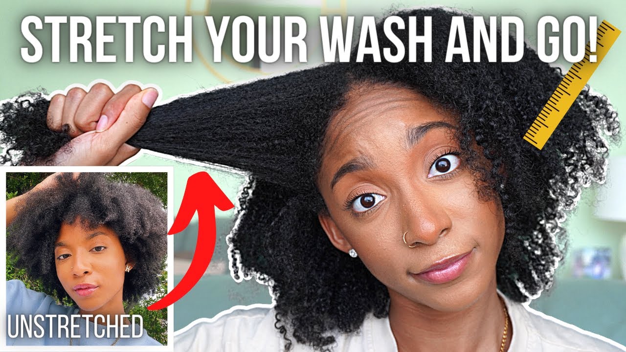 Stretch A Wash and Go on Natural Hair WITHOUT Heat ft. YGN | JaiChanellie