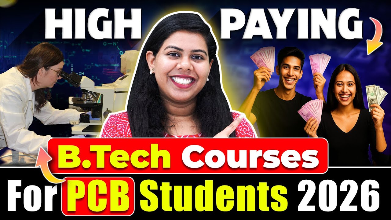 PCB Students: Top 3 High-Paying B.Tech Courses in 2026 #BTech #Eng #PCB #Biotechnology #BTechCollege