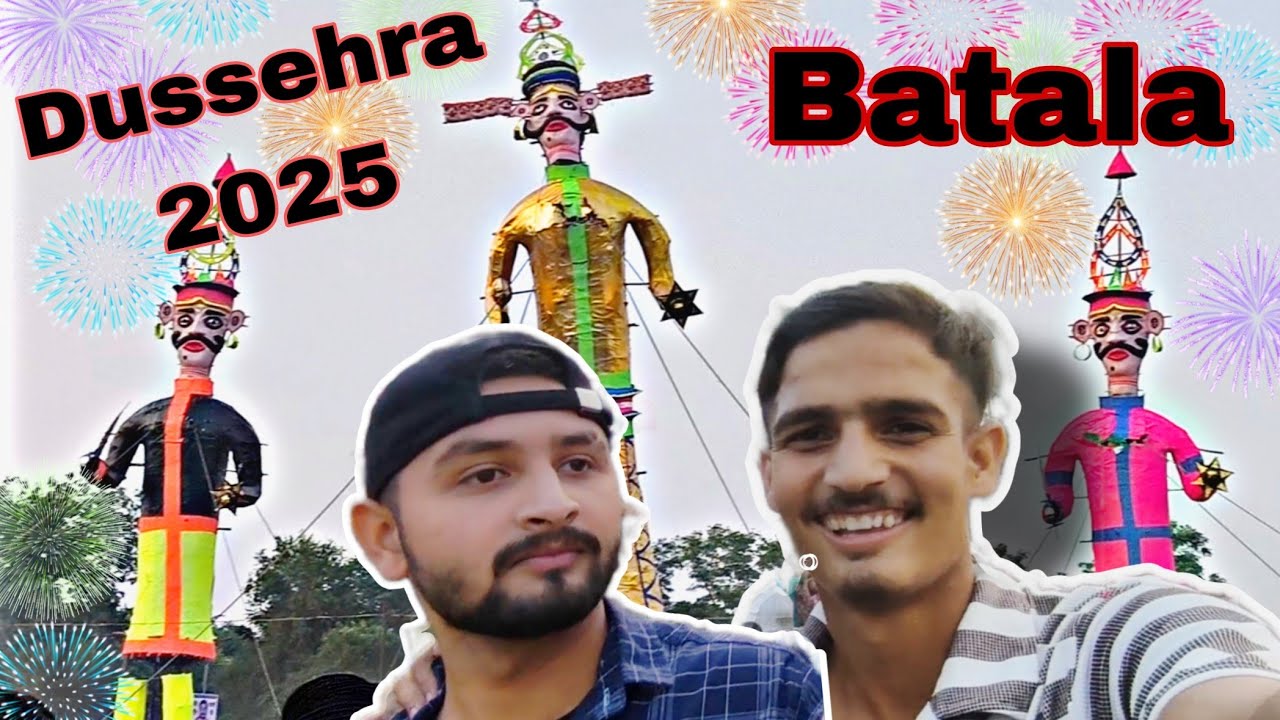 Dussehra 2025 vlog 110ft Ravan first time in Batala @varunbatala