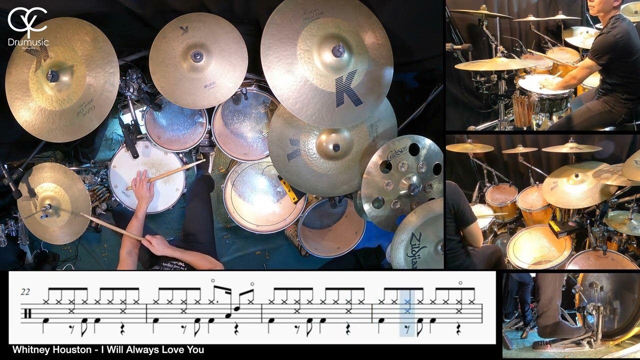I Will Always Love You - Whitney Houston / Drum Cover By CYC ( 