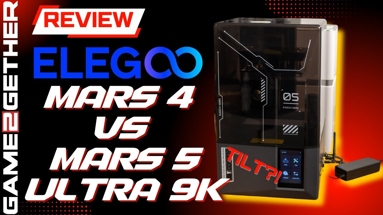 ELEGOO Mars 5 Ultra 9K vs. ELEGOO Mars 4 Ultra 9K - Tilt-Mechanismus und AI