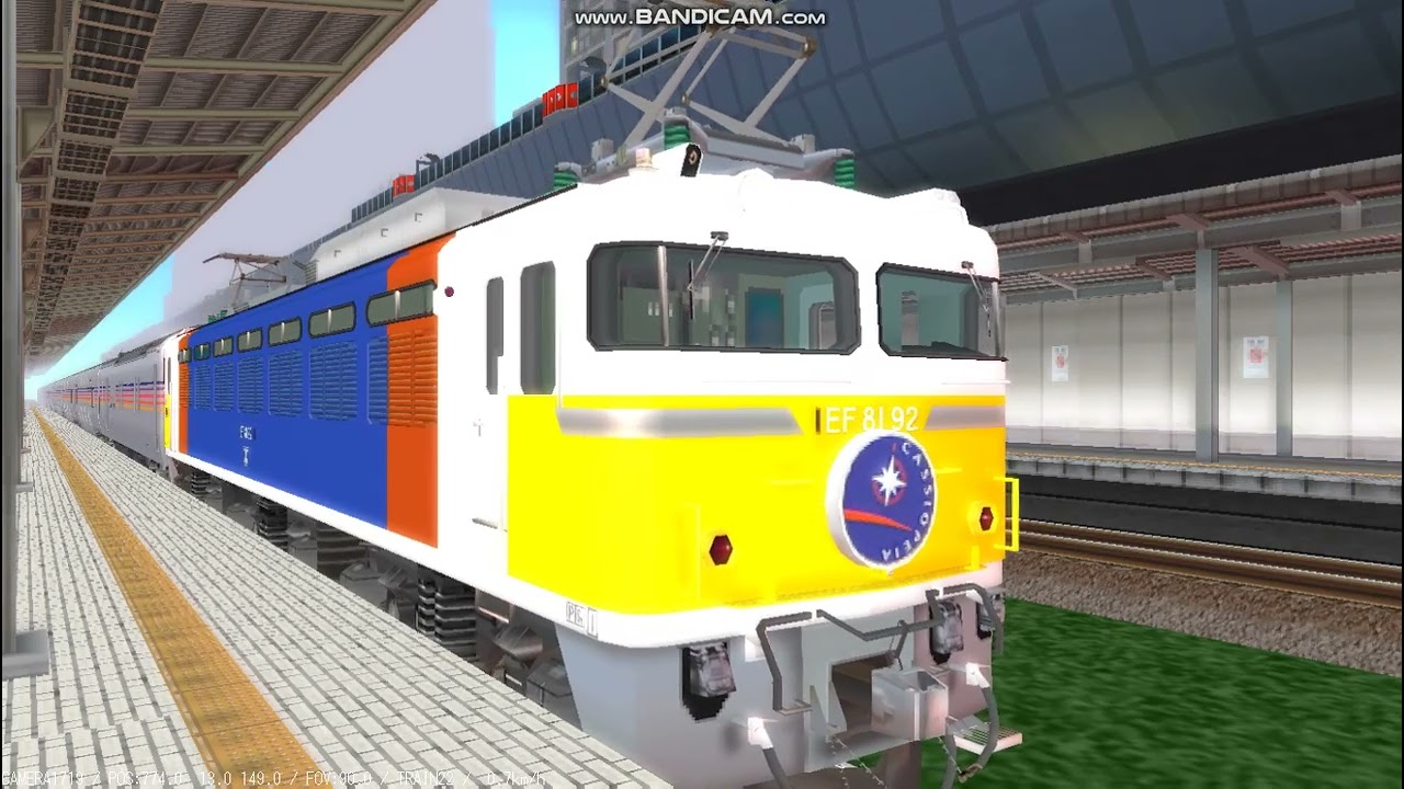 【3D鉄道】EF81カシオペア専用機牽引のE26系カヤ27-501編成