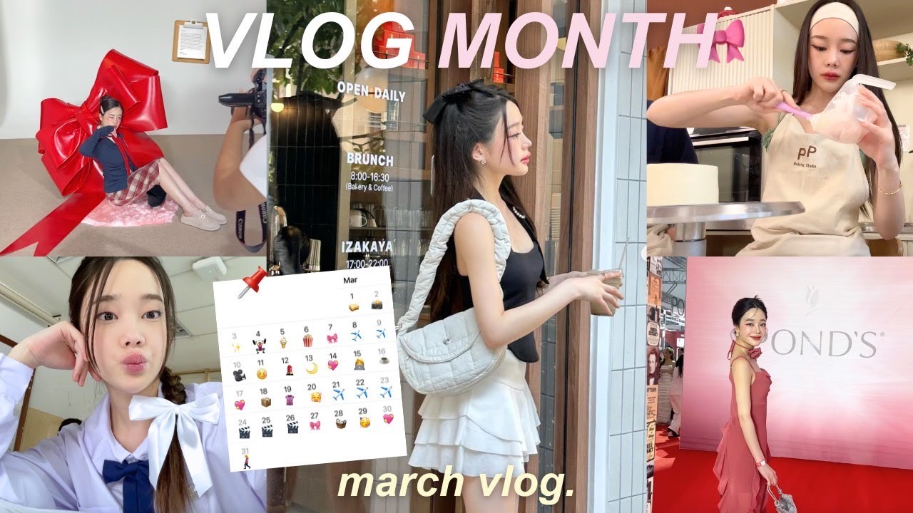 VLOG MONTH 🗓️ 31 days of my life🎀🎥 พาไปเที่ยว , ถ่ายซีรี่ย์ , อัดคลิปทุกวันใน 1 เดือน | Beamsareeda