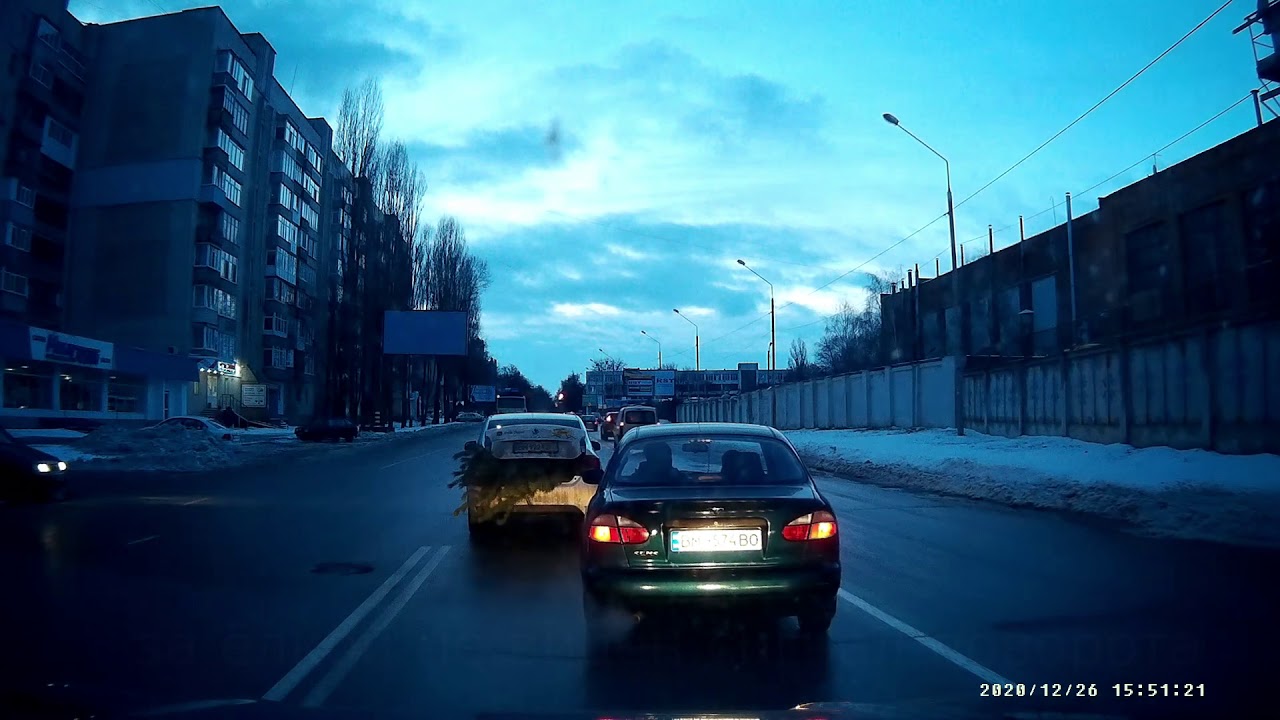 г.Сумы (дорожные моменты на регистратор)