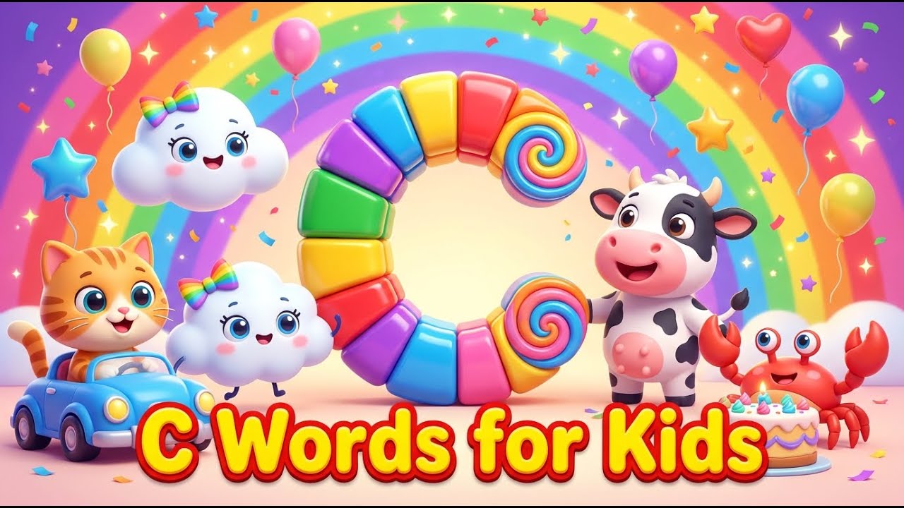 Learn ABC Words for Kids | Fun Alphabet Learning Video for Toddlers