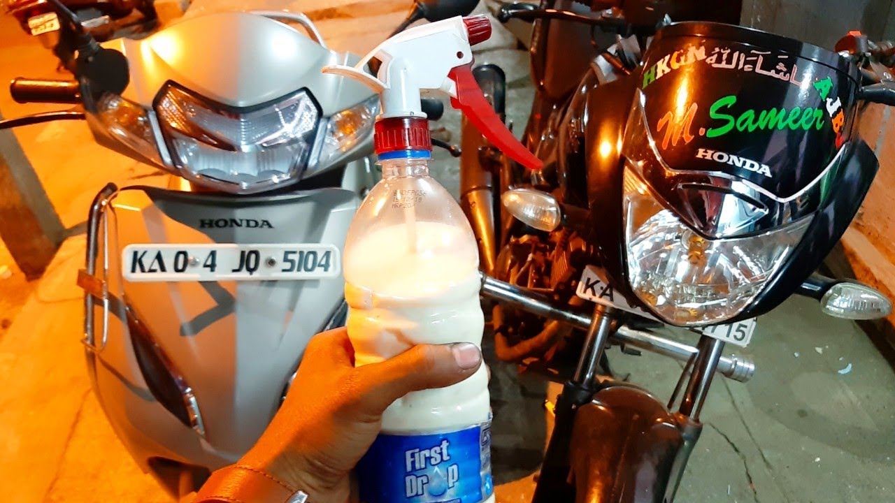 HOW TO MAKE HOMEMADE BIKE POLISH IN हिन्दी हाउ तो मेक पोलिश ऐट होम