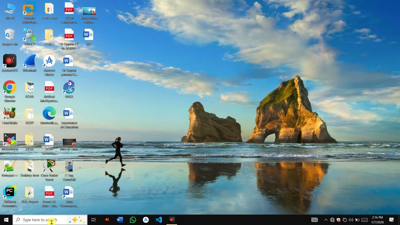 Part 14 Control  Panel  Administrative  tools   AutoPlay In Pashto   lecture 14 By Zainullah Afshar