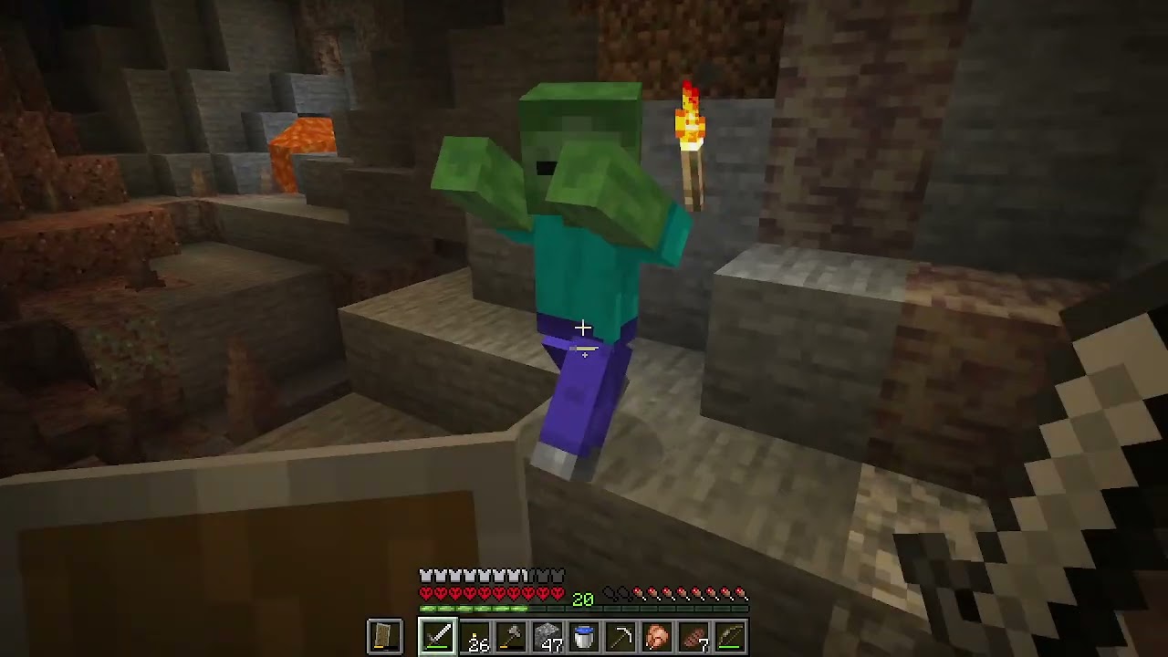 30 Minutes of Quiet Minecraft Cave Exploration to Play in the Background