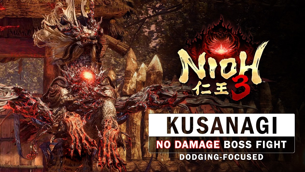 Nioh 3 — Бой с боссом Кусанаги (без повреждений)