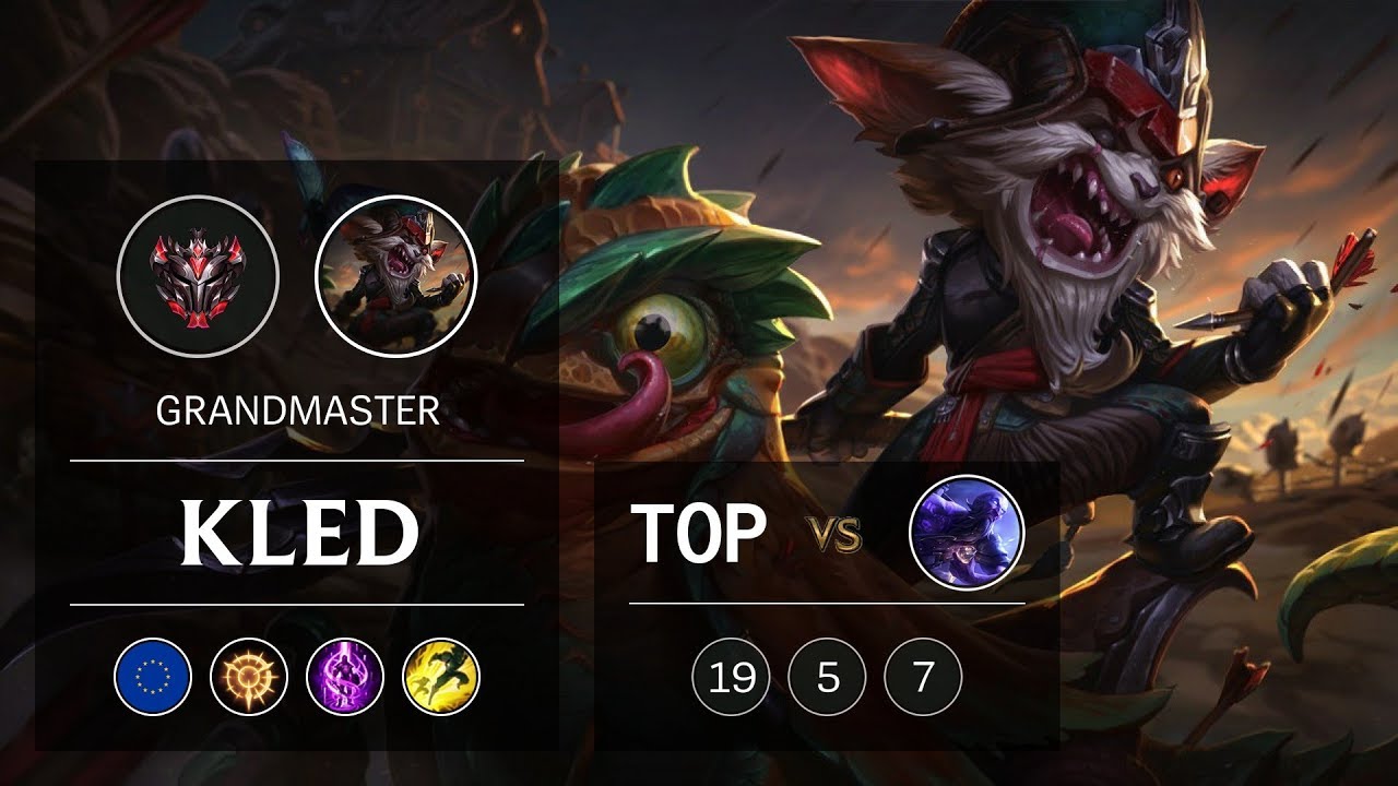 Kled Top vs Ryze - EUW Grandmaster Patch 9.5