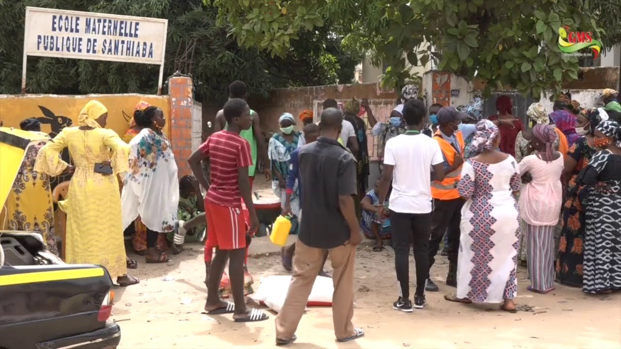 ZIG COVID 19 :LE QUARTIER DE SANTHIABA DISTRIBUE SES KIDS ALIMENTAIRES DANS LE CALME ET LA SERENITE