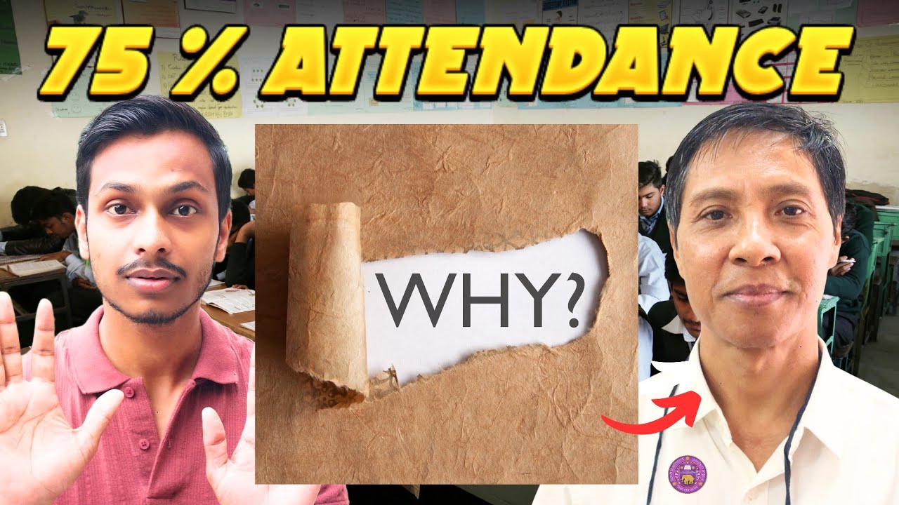 Why 75% Attendance is compulsory in Colleges ? Explained by DU Professor 