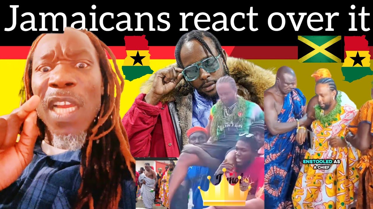 Jamaicans react over their Dancehall star has officially enstooled as a chief in Ghana