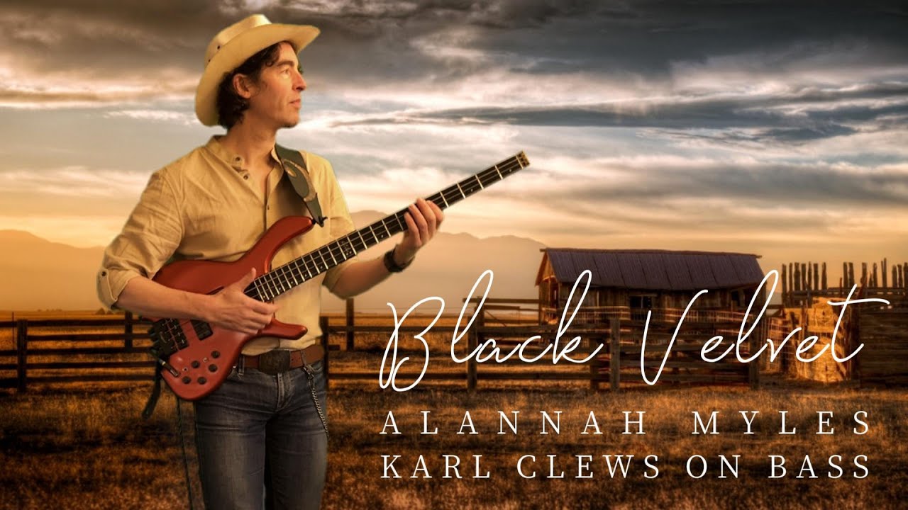 Black Velvet by Alannah Myles (solo bass arrangement) | Karl Clews on bass