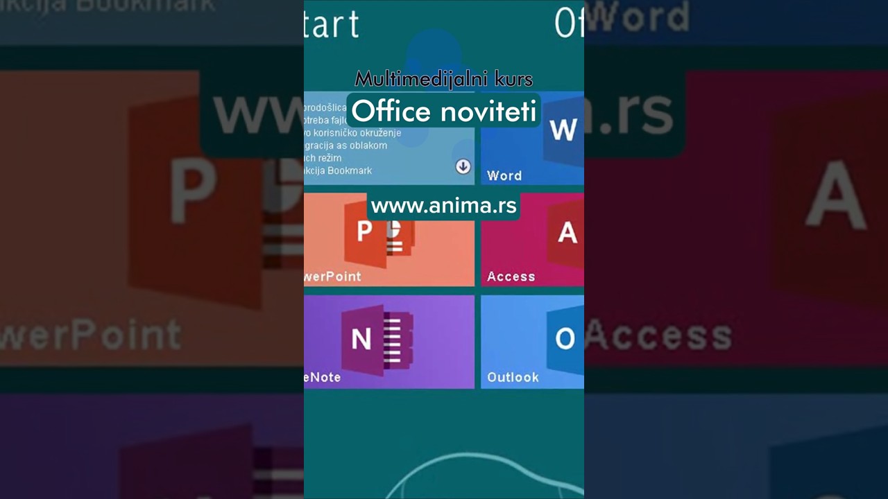 Office 2013 noviteti - Multimedijalni ONLINE kurs