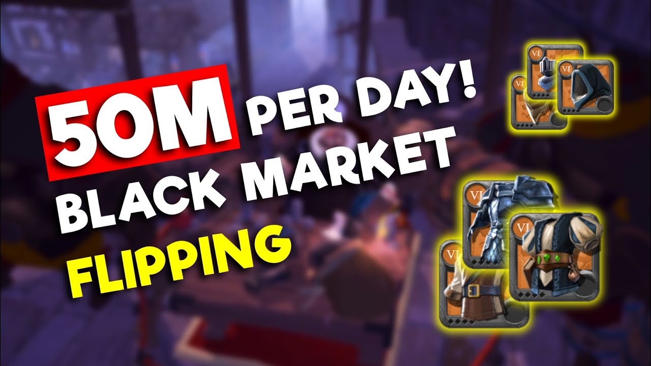 BLACK MARKET FLIPPING 50M PER DAY | GUIDE | ALBION ONLINE
