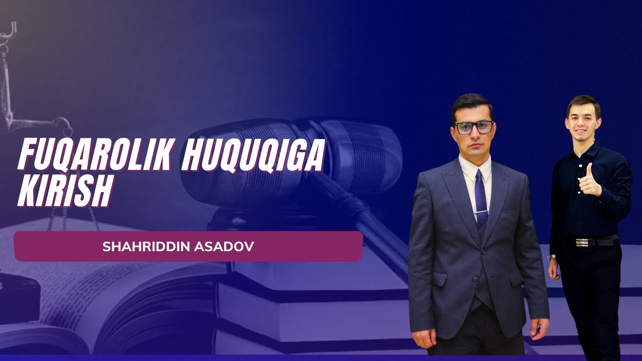 Fuqarolik huquqi tushunchasi, predmeti, tizimi va tamoyillari