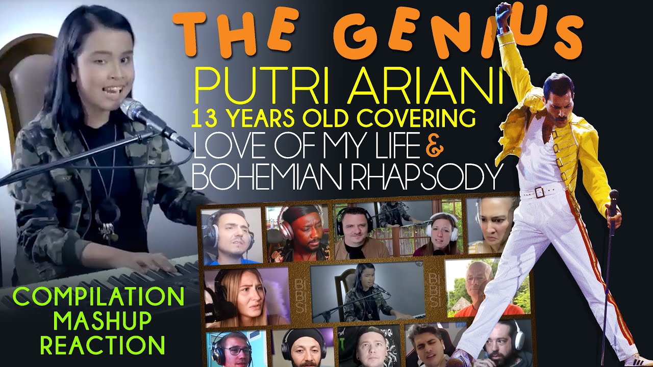 13 Tahun THE GENIUS❗💥 Putri Ariani Love of My Life & Bohemian COMPILATION MASHUP REACTION