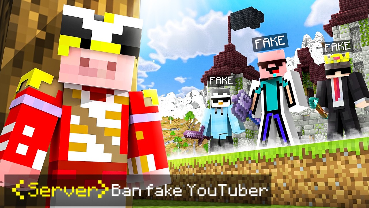 Can I Destroy FAKE YouTuber in This Minecraft SMP?