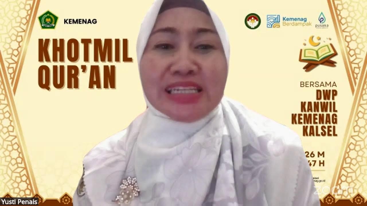 Khotmil Qur'an di Bulan Ramadan Bersama DWP Kanwil Kemenag Kalsel