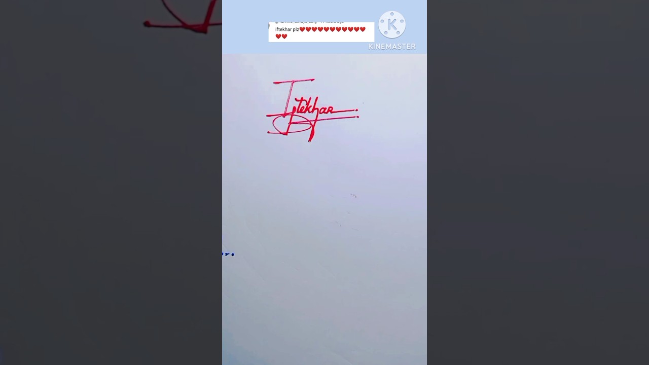Iftekhar name signature#iftekharsignaturestyle#Iftekhar wonderful namewriting#shorts#calligraphy