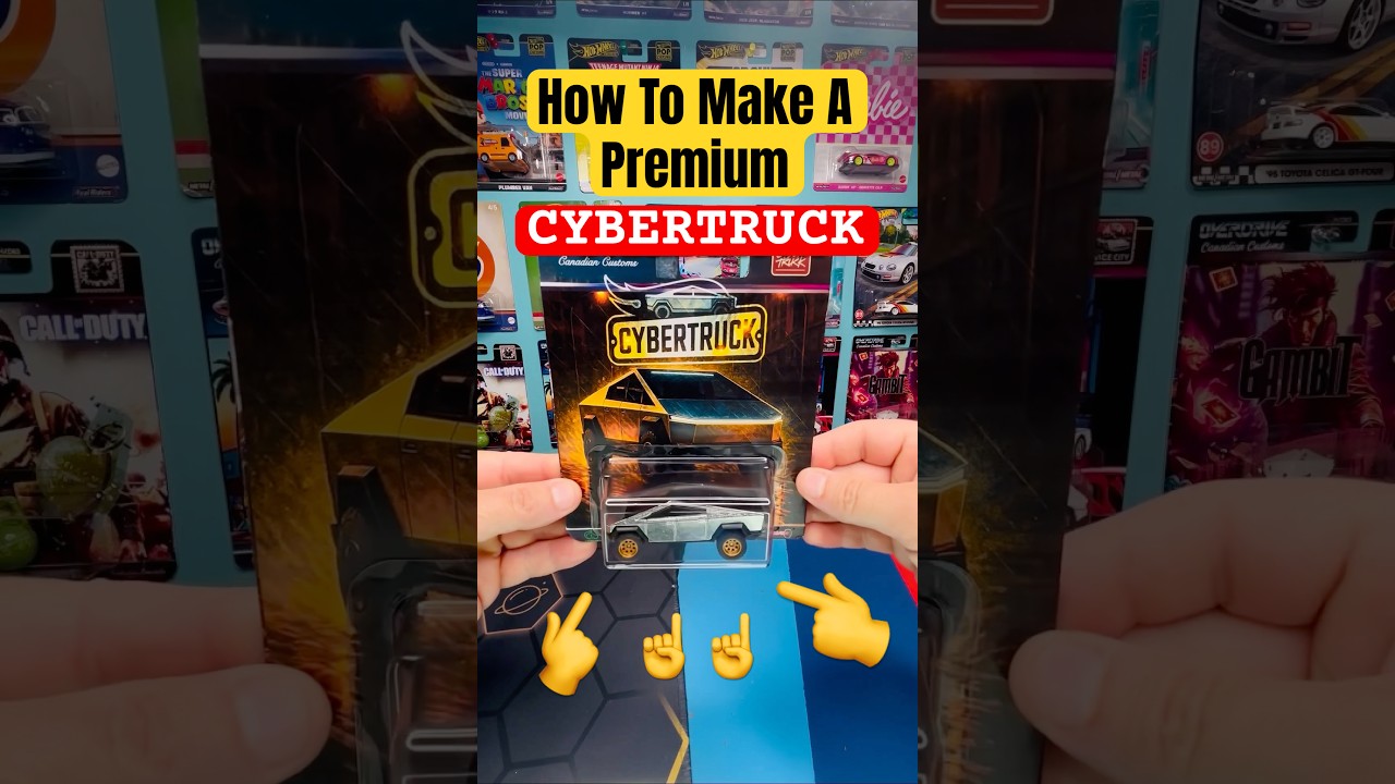 How To Make A Premium Cybertruck #hotwheels #diecast #customdiecast