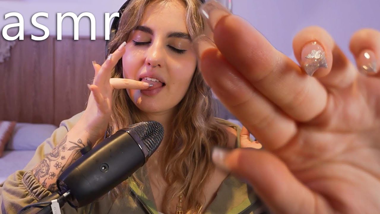 asmr Spit Painting con Mouth SOUNDS (tocando tu cara) Ale ASMR español dormir
