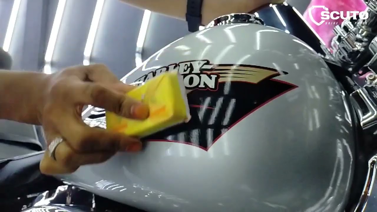 Mengaplikasikan SCUTO NANO CERAMIC dapat meningkatkan kadar kegantengan 70% 😎