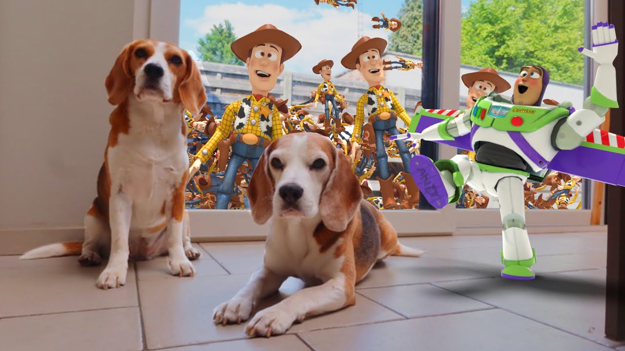 Beagle kontra Buzz i Woody w PRAWDZIWEJ Animacji.