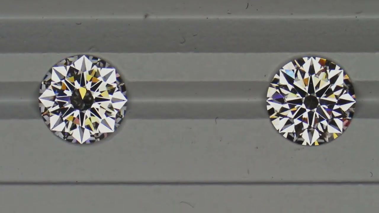 Shootout: Super Ideal Cut Diamond vs a GIA Triple Excellent Cut.