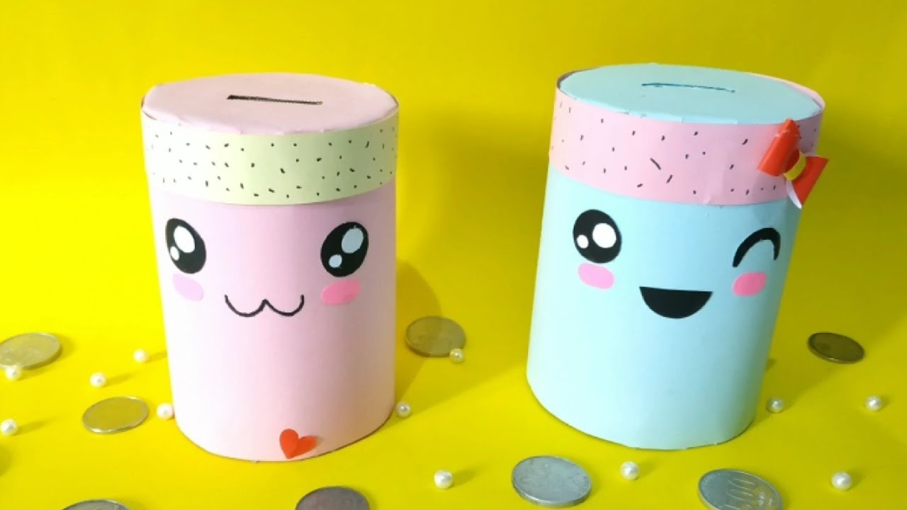 Ide Kreatif || Mudahnya membuat celengan dari Kardus Bekas || Celengan Lucu dari Kardus Bekas