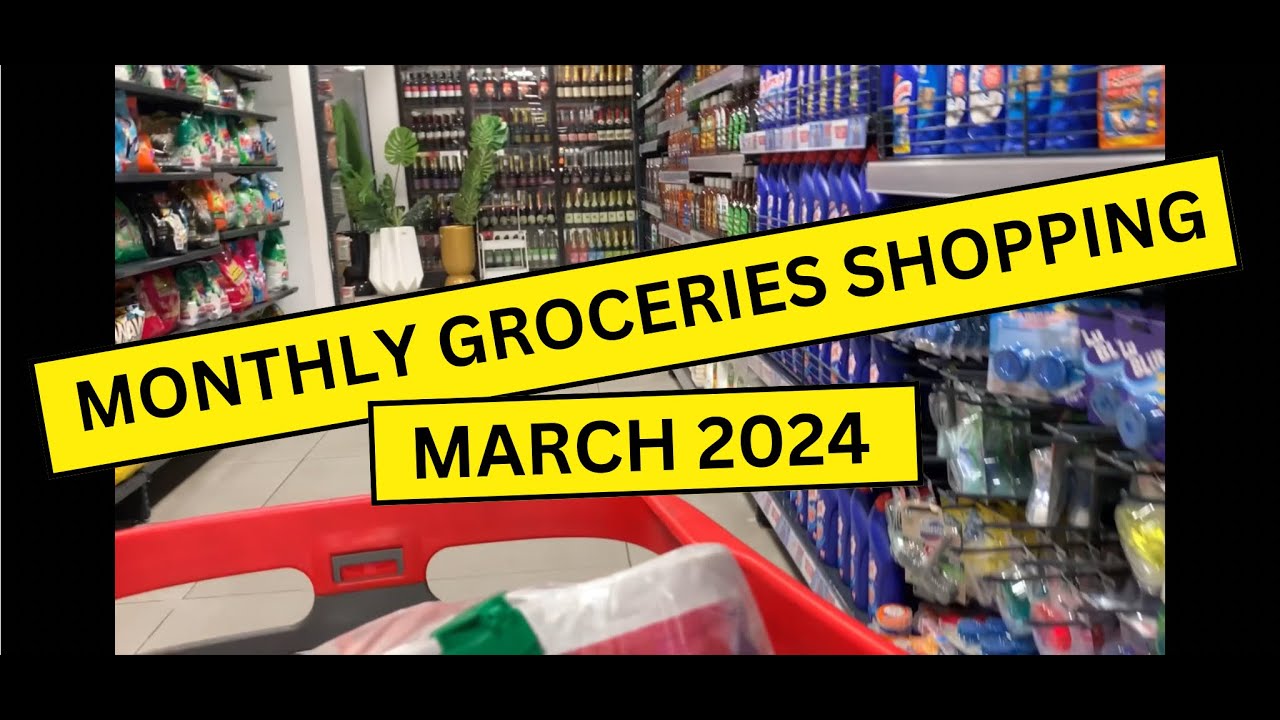 MONTHLY GROCERY SHOPPING IN NIGERIA [E don red MARCH 2024]