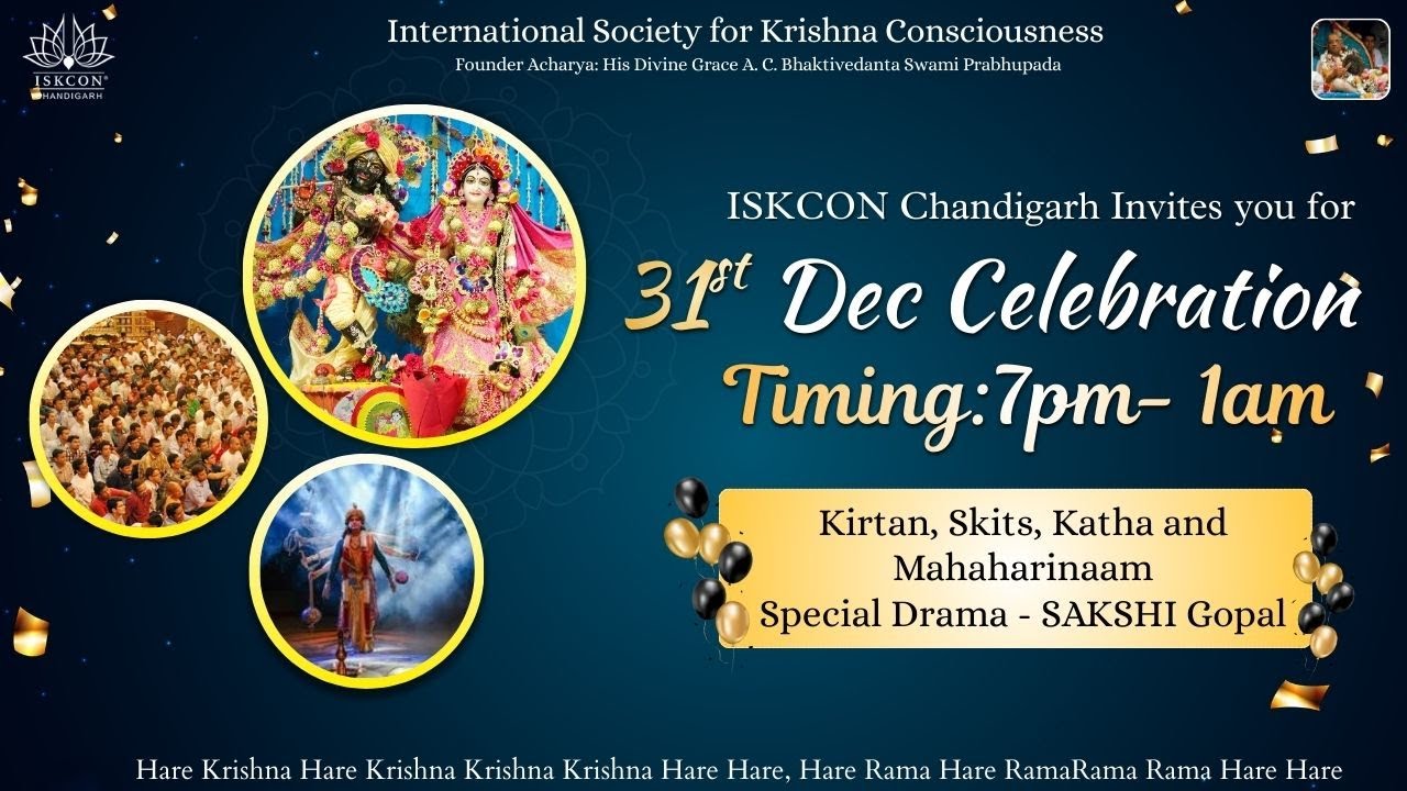 31st Dec Celebrations | ISKCON Chandigarh