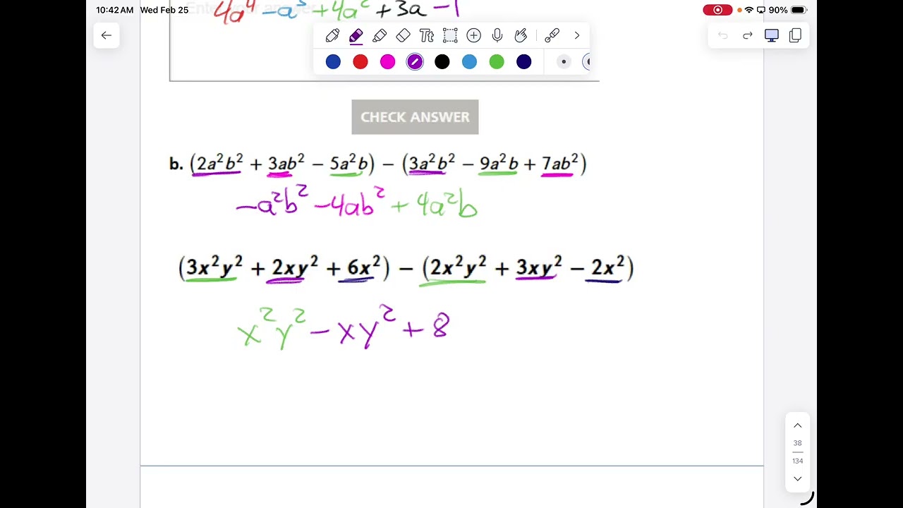 2,25 Accel A2 3.2 Adding, Subtracting , and Multiplying polynomials
