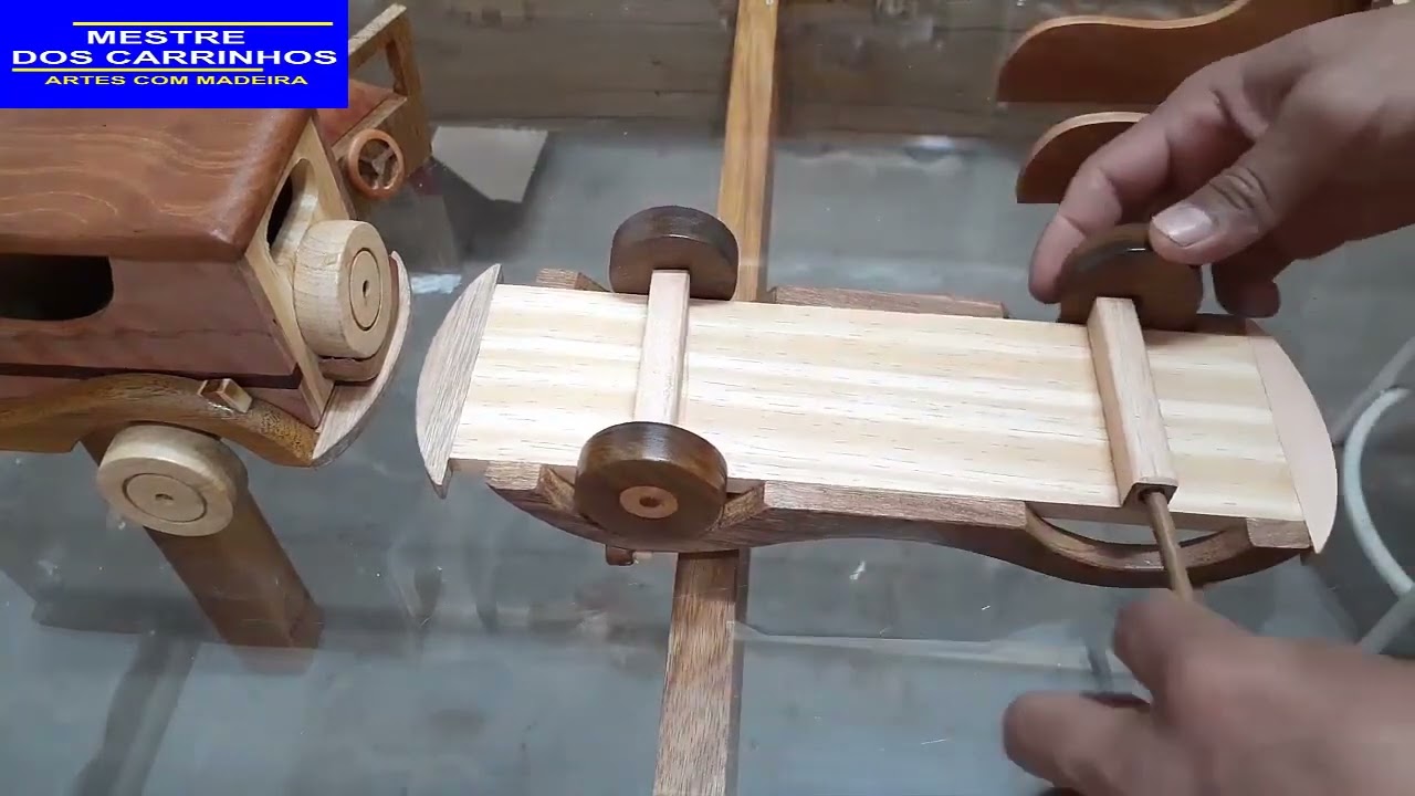 Faça você mesmo! Calhambeque Jardineira feita técnica simples de carrinhos de madeira!