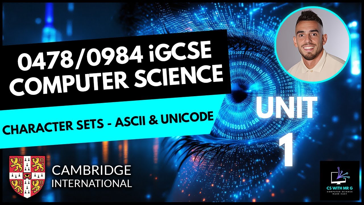 0478/0984 iGCSE Computer Science - Unit 1 Lesson 5: Character Sets - ASCII and Unicode