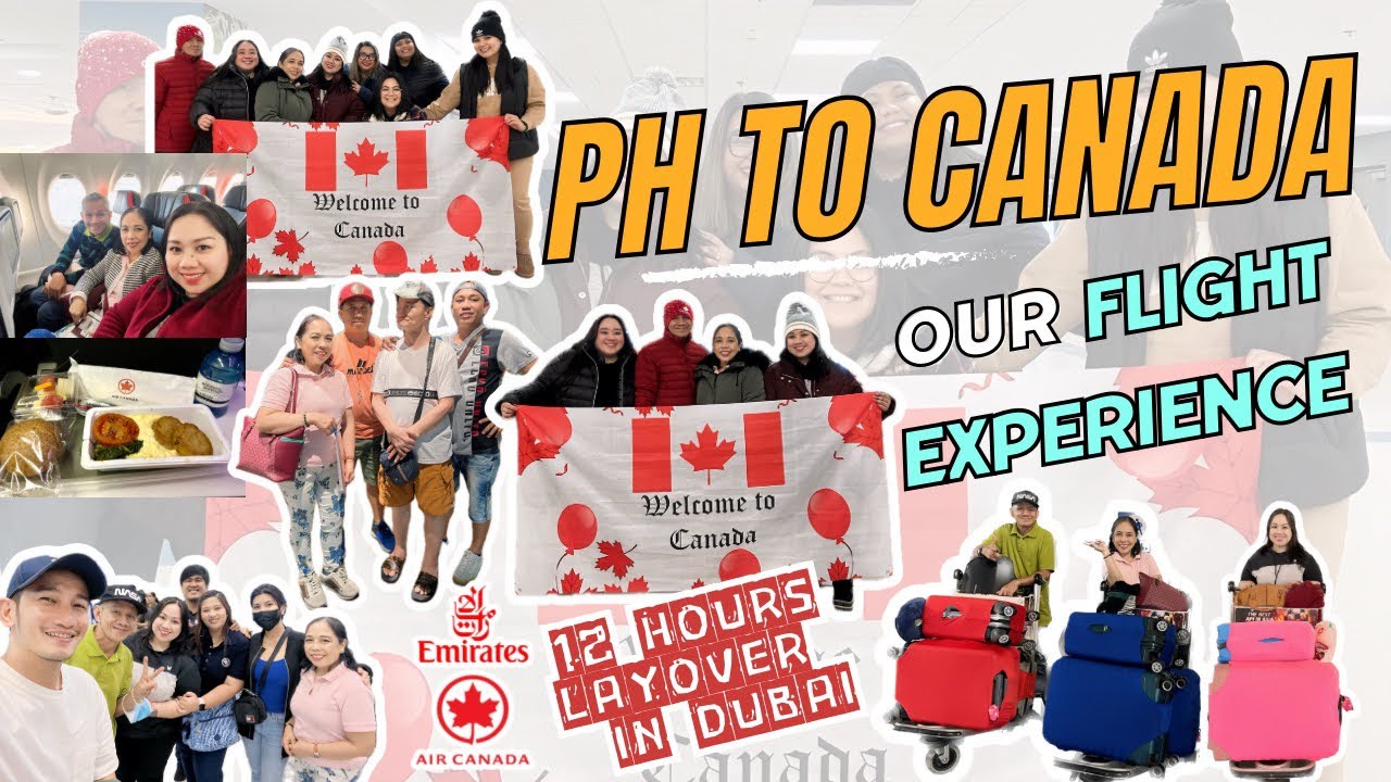 FLYING TO CANADA 🇨🇦 from Philippines 🇵🇭 OUR FLIGHT EXPERIENCE! Emirates & Air Canada Dubai Lyovr